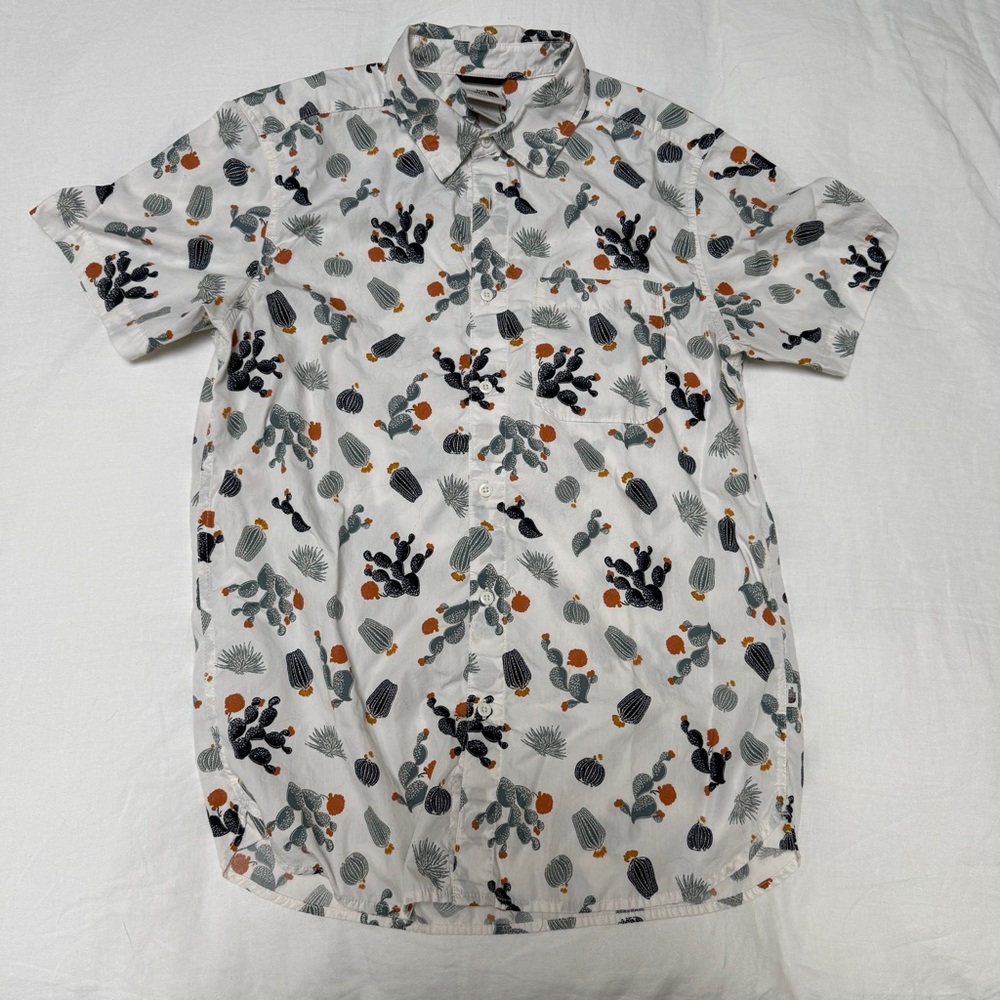 The North Face White Shirt with Cactus Print